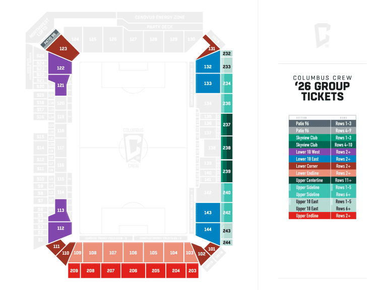 2026 Group Seating Map